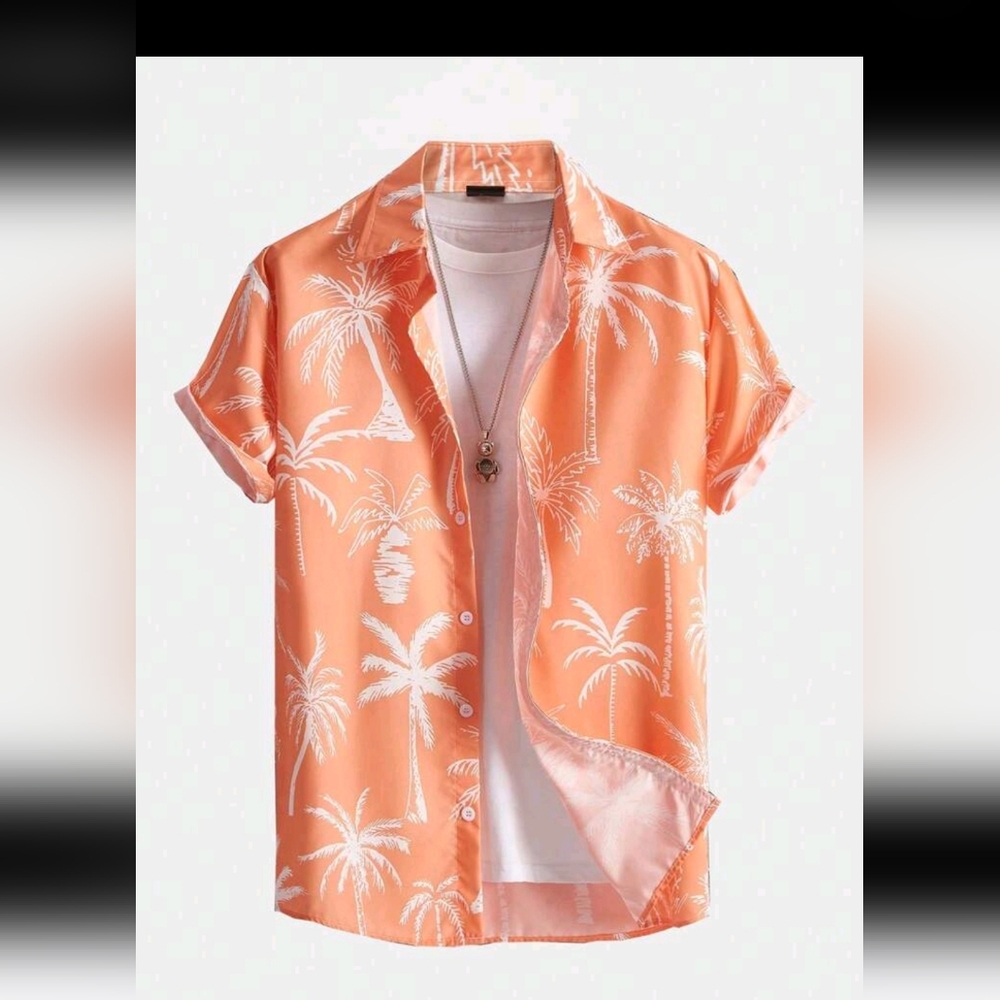 Men's Tropical Button Down Shirt
